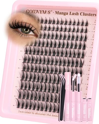 Fluffy Manga Lash Clusters Kit C-Plush 12-16mm - DIY Anime Look