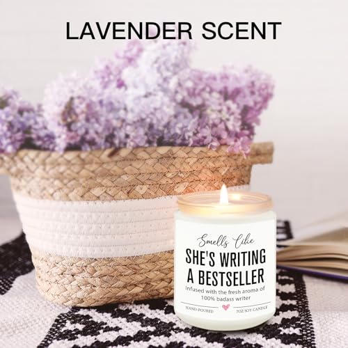 Lavender-Scented Writer Candle - Gift for Aspiring Authors