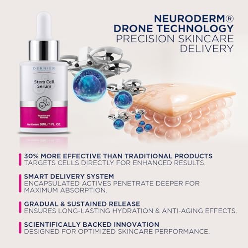 Dernier Stem Cell Face Serum with Hyaluronic Acid – Anti-Aging & Skin Firming
