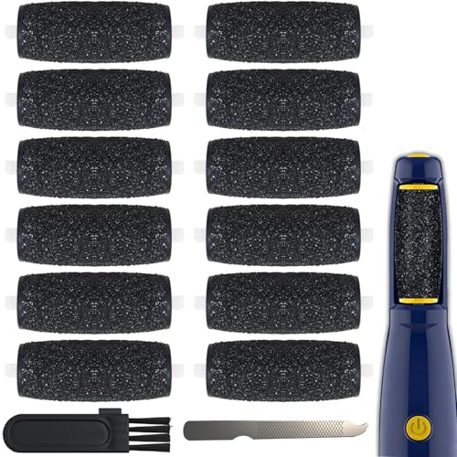 12 Extra Coarse Replacement Rollers for Amope & Dr Scholl's Foot File