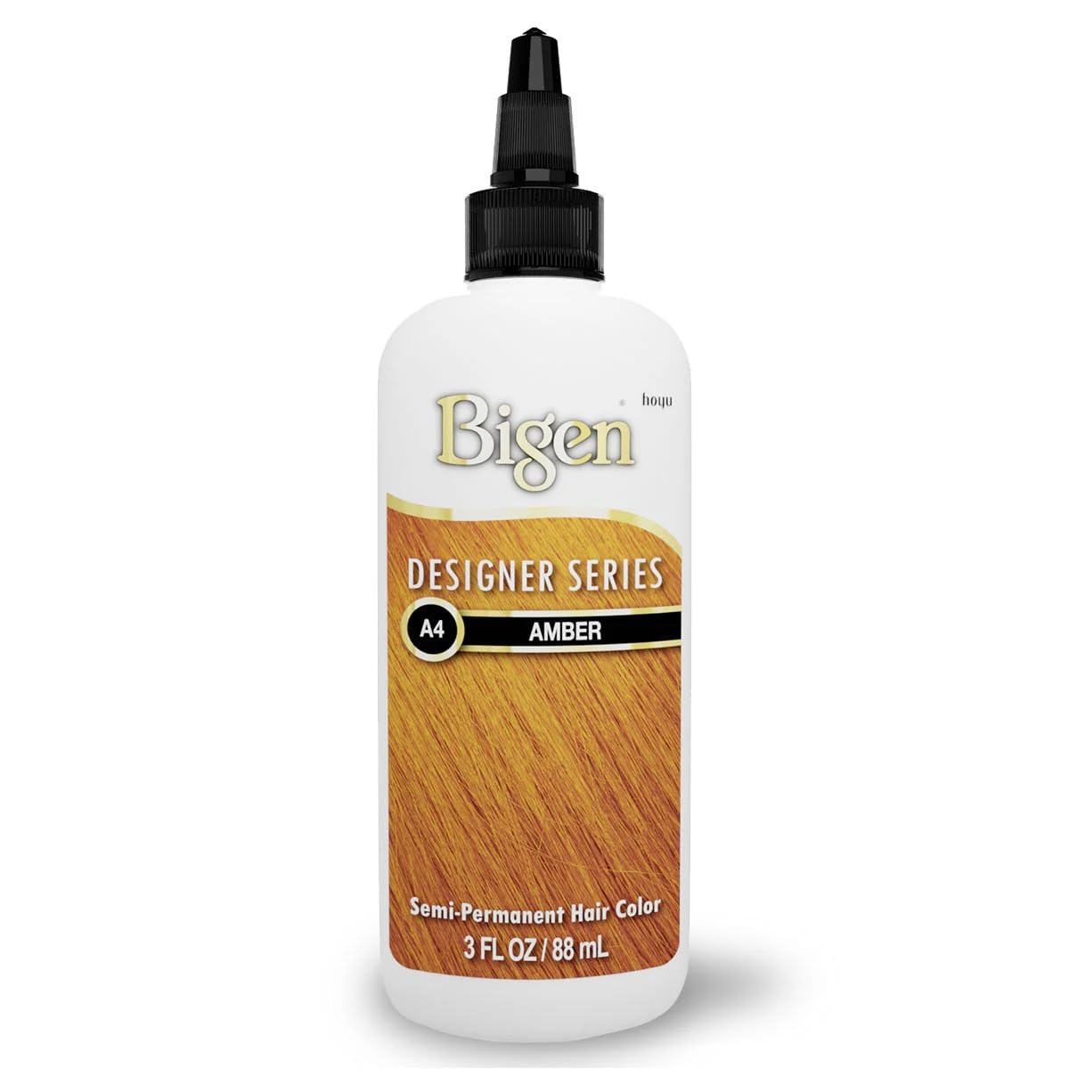 Bigen Semi-Permanent Hair Color - Rich Amber Shade, 3 oz | Long-Lasting Color & Shine