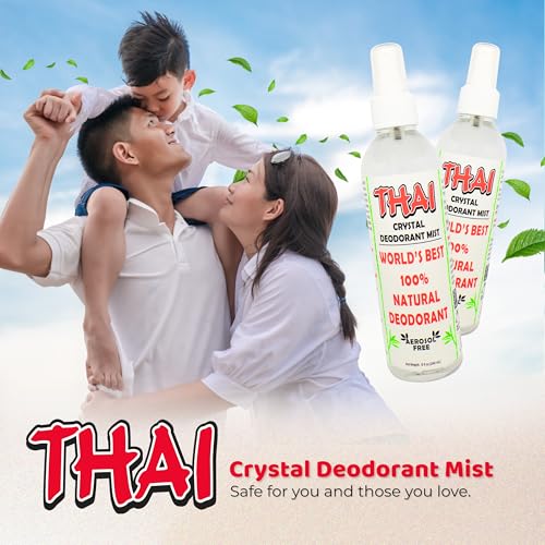 Thai Deodorant Stone Natural Deodorant Spray, 8 oz - Pack of 2