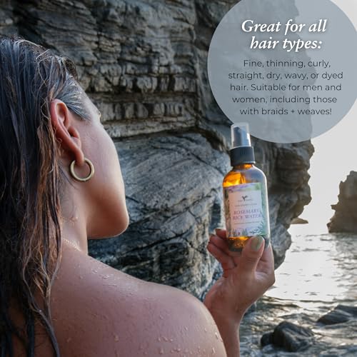 Rosemary Rice Water Spray for Hair Growth - 4oz Scalp Treatment