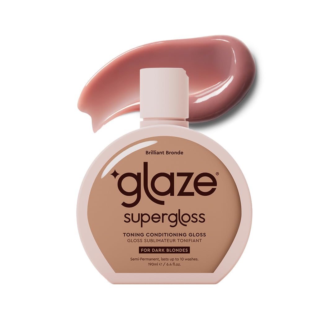 Supergloss Color Conditioning Hair Gloss - Hydrating Semi-Permanent Shine for Medium to Dark Brown Hair - 6.4 Fl Oz | Blazing Brown