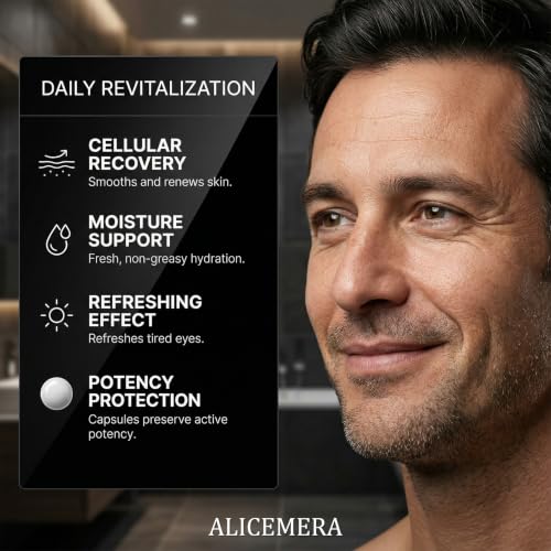 Men's Anti-Aging Eye Cream with PDRN Snail Mucin 1.94 oz for Dark Circles