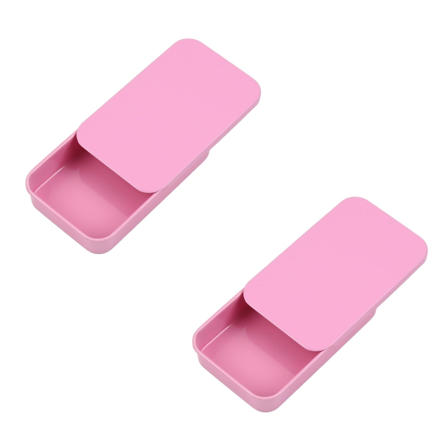 LIGHUFEIC 2Pack Dental Floss Portable Case,Dental Floss Dispenser,Convenient Refillable Glide Travel Adult Floss Box for Travel, Dates,Dinners and Hotels(Pink)