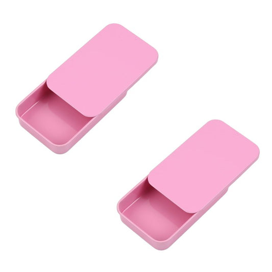 LIGHUFEIC 2Pack Dental Floss Portable Case,Dental Floss Dispenser,Convenient Refillable Glide Travel Adult Floss Box for Travel, Dates,Dinners and Hotels(Pink)