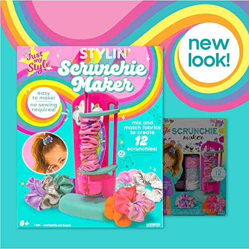 Just My Style Multicolor DIY Scrunchie Maker Kit with Gems & Fabric Strips