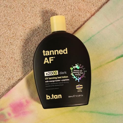 B.TAN Dark UV Tanning Lotion - Indoor/Outdoor Bronzer & Accelerator