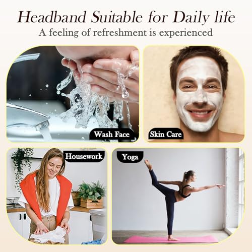 Metal Hair Bands for Men - Adjustable Non-Slip Headbands, 3-Pack