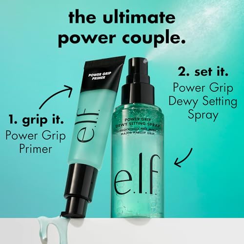e.l.f. Power Grip Dewy Setting Spray - Hydrating Bi-Phase Mist