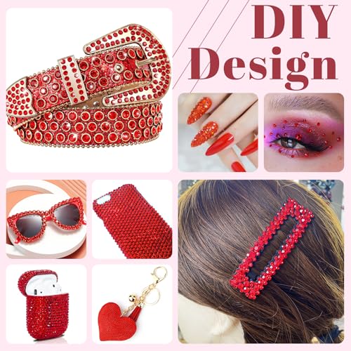 5000PCS Red 3mm Resin Rhinestones for DIY Crafts & Nail Art