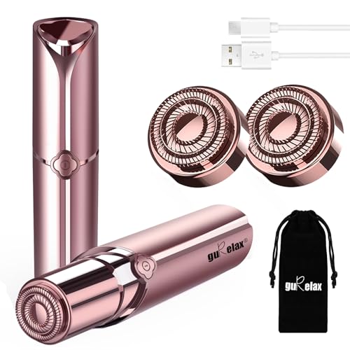 Gurelax Electric Facial Hair Remover for Women with 2 Replacement Heads