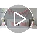 Iridescent Pink Bow Garland - 6.5 ft Party Decoration Banner