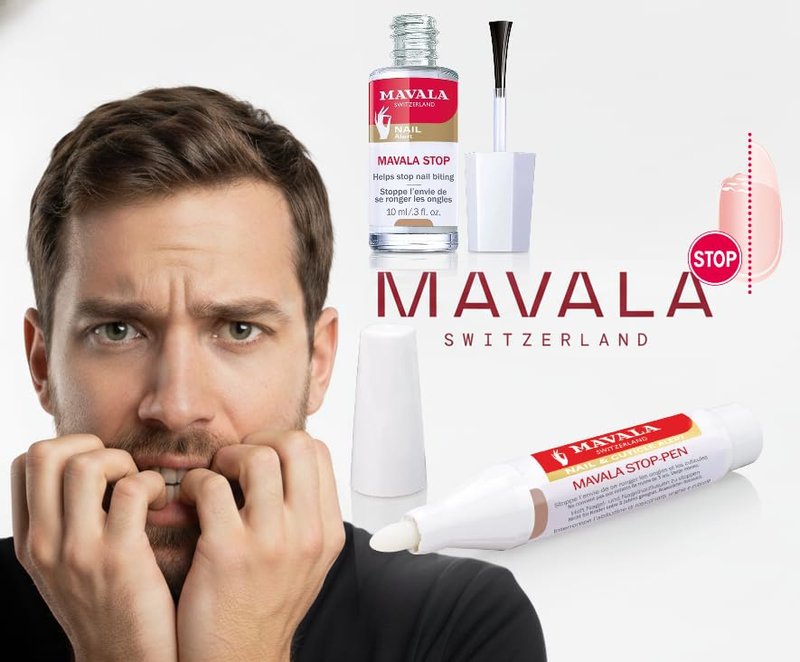 Mavala Stop Nail Polish Treatment - Bitter Taste Deterrent for Nail Biting | Easy Application for Ages 3+ | 0.3 Fl Oz