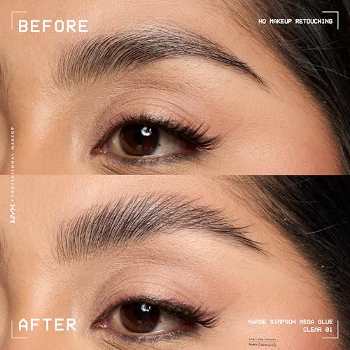 NYX Marge Simpson Mega Glue Eyebrow Gel & Hair Tamer - 24HR Hold