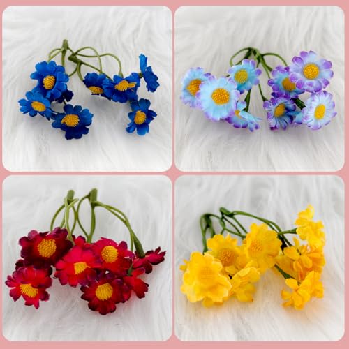 Mini Magnetic Ceramic Vase Set - 8 Decorative Refrigerator Magnets