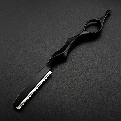 Black Hair Thinning Razor Set with Replacement Blades for Salon & Home Use