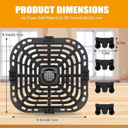 Air Fryer Replacement Grill Plate for Instant Vortex & Gourmia 6QT