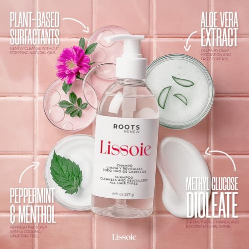 Revitalizing Shampoo 8 fl oz - Aloe Vera & Glycerin - Daily Cleanse with Peppermint Freshness