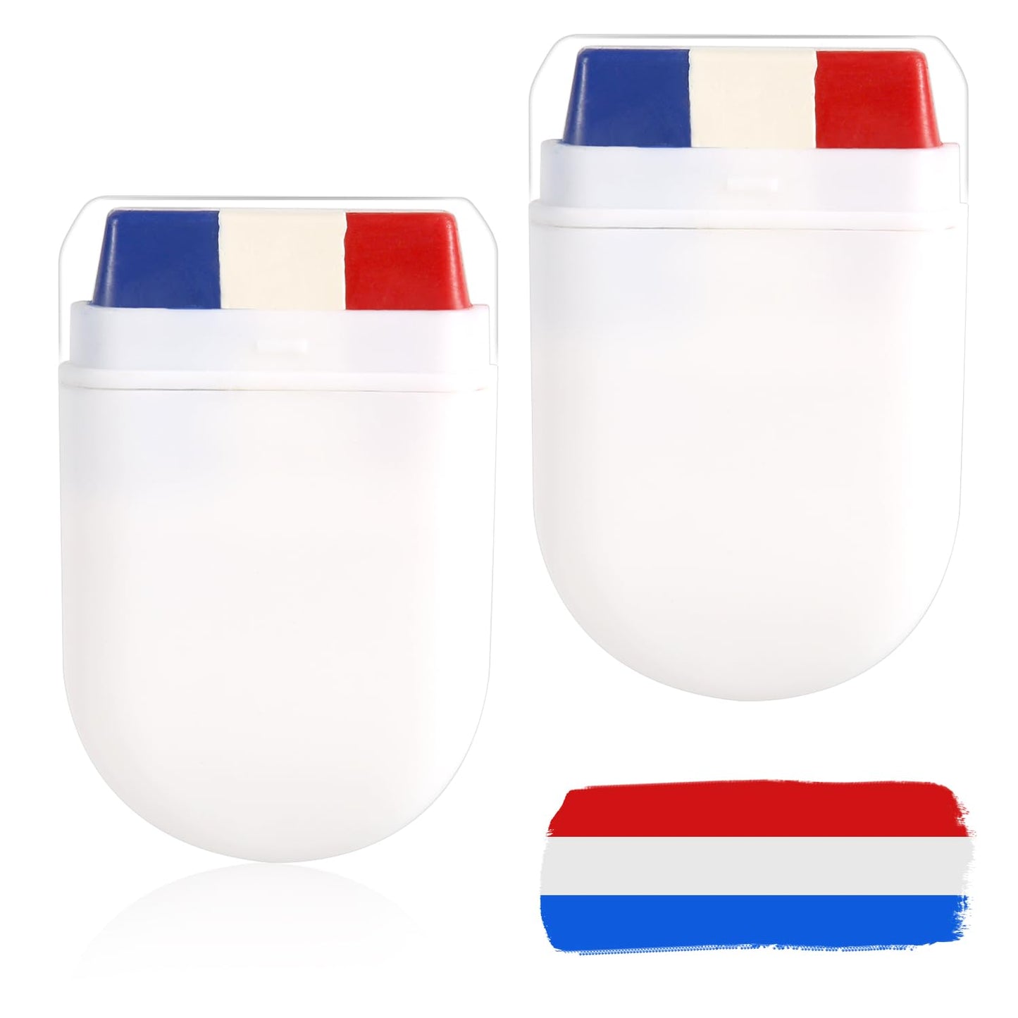 Patriotic 4th of July Face Paint Sticks - Red, White & Blue USA Flag Design | Perfect for Sports Events & Independence Day