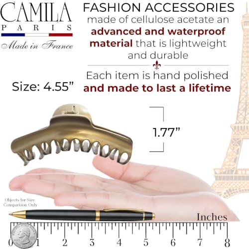 Camila Paris 4.55" Large French Claw Clip - Luxury Cellulose Acetate