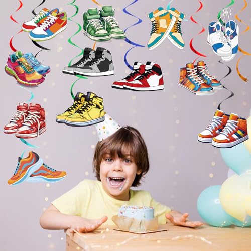 24pcs Sneaker Hanging Swirls - Sport Party Decorations
