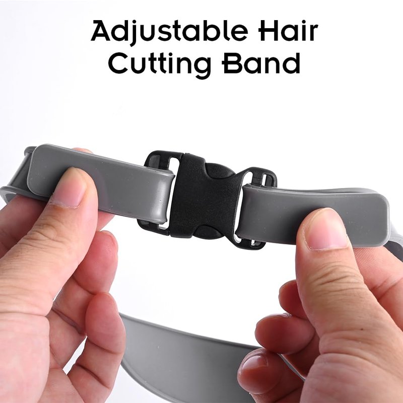 Adjustable Self Haircut Fade Tool, Hands-Free Hair Trimming Guide, Easy Use Tool Soft Portable, Self Haircut Kit for Men, Neckline Shaver Guide,DIY Self Haircut Tool