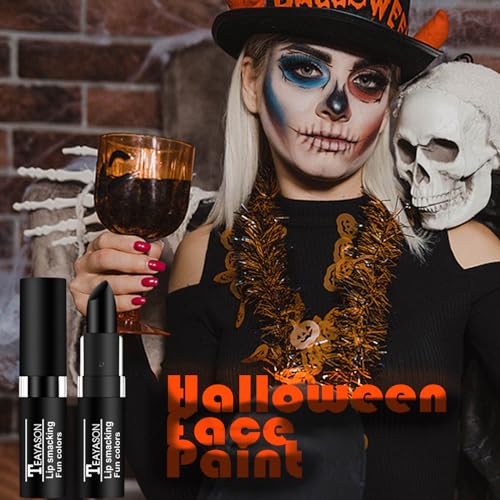 AKARY Blue Matte Lipstick - Long-Lasting Goth Lip Gloss for Halloween & Cosplay