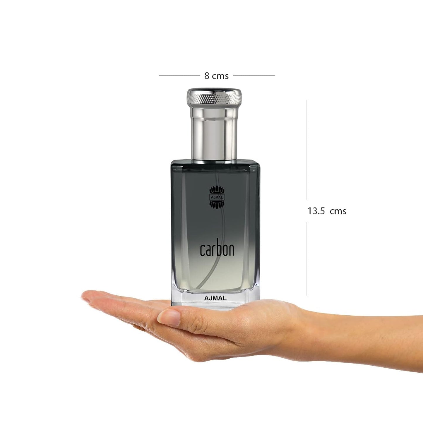Ajmal Carbon Eau de Parfum for Men - Fresh Woody Aromatic Cologne | Long-Lasting Citrus, Lavender & Musk Fragrance - 3.4 fl oz / 100 ml