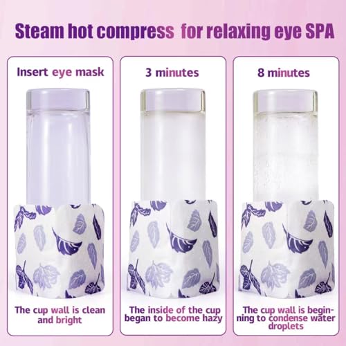 QINFENG Unscented Steam Eye Masks 18 Pack Self-Heating Warm Compress for Dry Eyes & Sleep