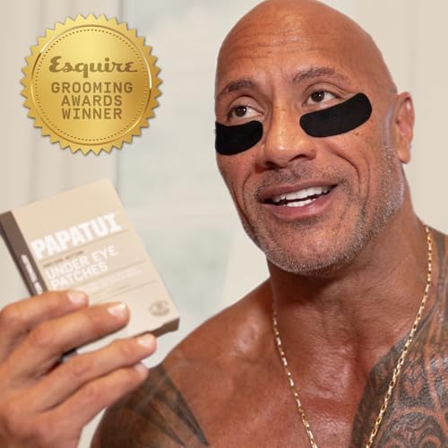 PAPATUI Men's Under Eye Patches - Reduce Puffiness & Dark Circles, 6 Ct