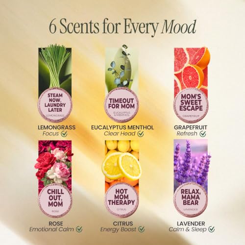MESMOS Aromatherapy Shower Steamers - 6-Pack Relaxation Gift Set for Mom