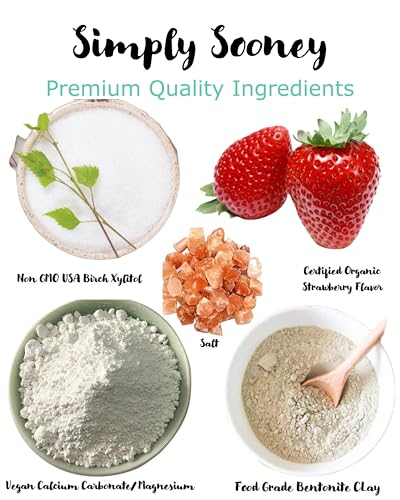 Simply Sooney Remineralizing Vegan Tooth Powder - Strawberry, 1.5oz