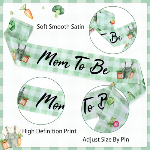 Mom to Be Sash and Dad to Be Corsage Set | Locally Grown Baby Shower Decorations