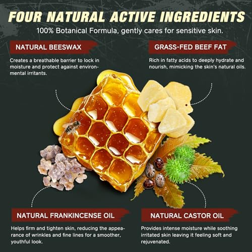 Beef Tallow Castor Oil Frankincense Balm for Sensitive Skin