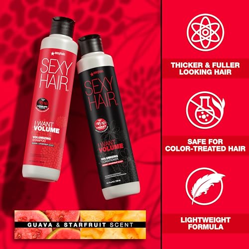 SexyHair I WANT VOLUME Shampoo & Conditioner - 10% More Volume