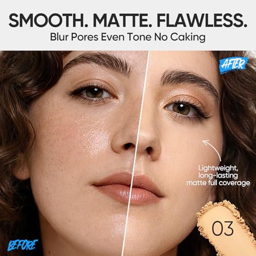 SKINTIFIC Ultra Cover Powder Foundation 03 Petal for Oily Skin