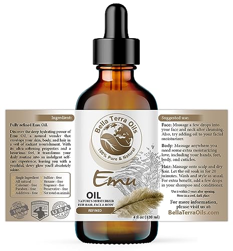 Emu Oil 4oz - Australian Cold-Pressed Essential Fatty Acids