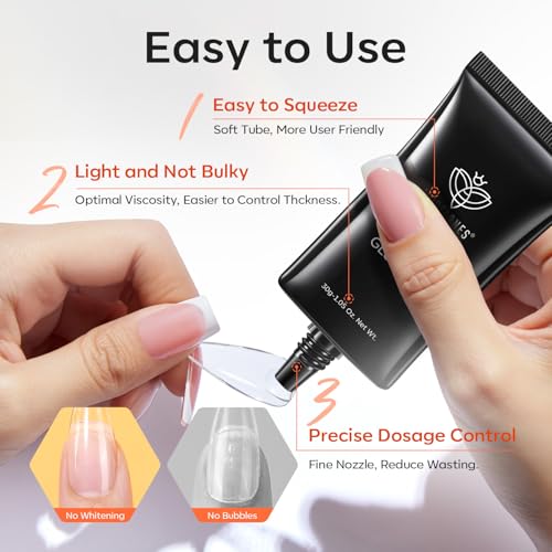 Modelones 30g Solid Nail Glue Gel for Press-Ons & Tips (C-Gel Nail Glue) UV Cured