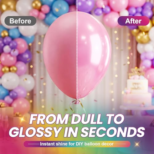 Balloon Shine Spray - 15 oz High-Gloss Finish for Events