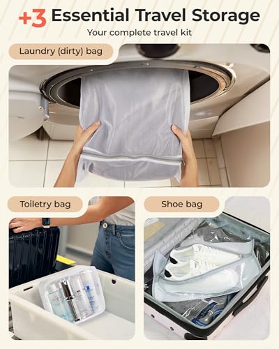 BAGSMART Travel Vacuum Bags Kit with Electric Pump - 12PC