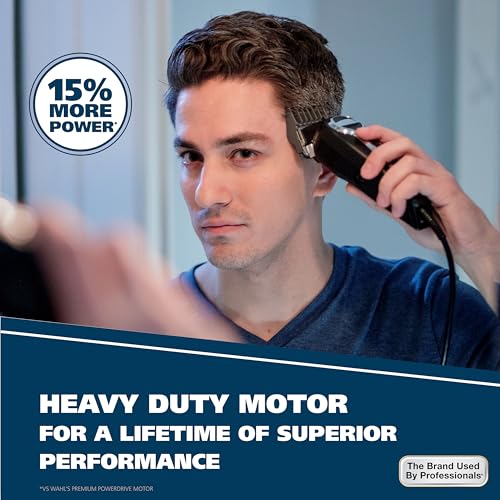 Wahl USA Elite Pro High-Performance Corded Home Haircut & Grooming Kit for Men ? Electric Hair Clipper ? Model 3029684
