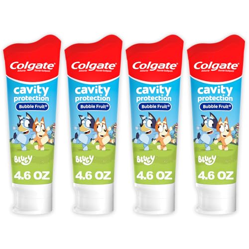 Colgate Kids Bluey Fluoride Toothpaste 4 Pack - Bubblegum 4.6 oz