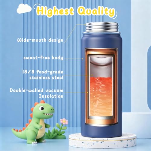 18oz Kids Insulated Water Bottle with Dual-Drink Spout - BPA-Free