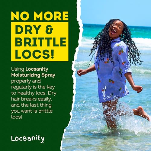Locsanity 8oz Daily Moisturizing Rosewater & Peppermint Hair Scalp Spray for Locs & Dreadlocks - Natural Loc Care