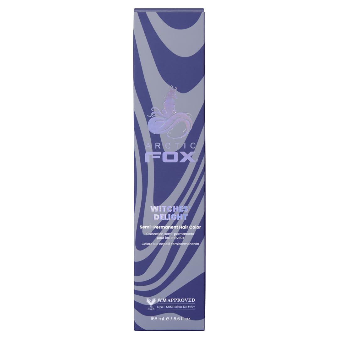 Arctic Fox Semi-Permanent Hair Dye - Vibrant Purple AF Color | Vegan, Ammonia-Free, 4 Fl Oz