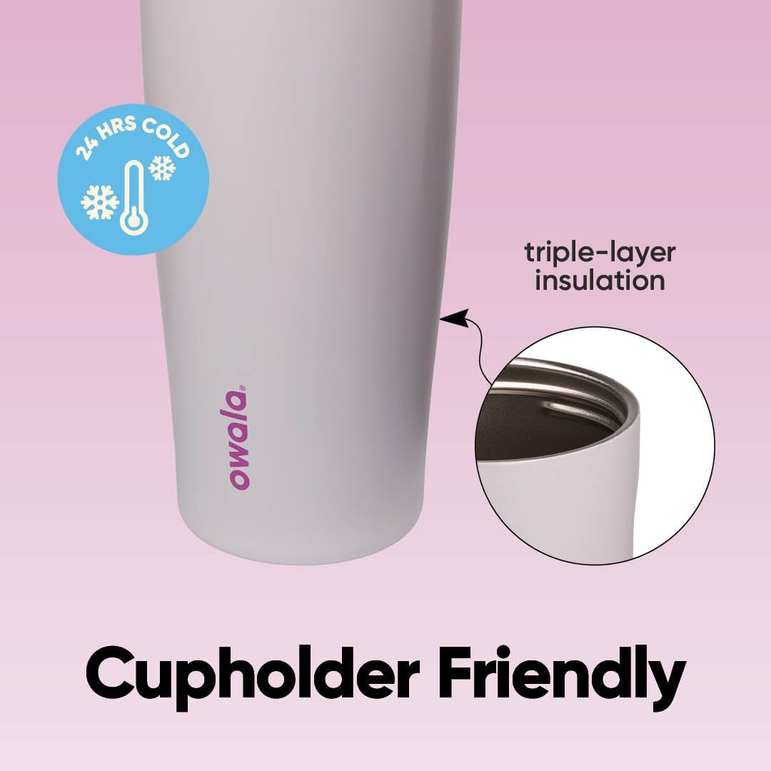 Owala FreeSip Sway Insulated Stainless Steel Water Bottle - 40oz, Two-Way Spout, BPA Free, Leak Proof, Ideal for Travel & Sports