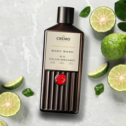 Cremo Men's Body Wash Bundle with Italian Bergamot & Palo Santo - 2 x 16 Fl Oz