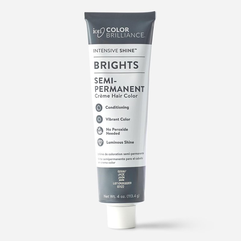Brights Semi-Permanent Hair Color - Vibrant Jade Shade for Bold Looks
